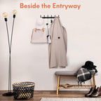 Optish Coat Rack Wall Mount, Coat Hook Wall Mount, Wall Hooks - Image 6