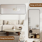 BEAUTYPEAK Black Full Length Mirror, Suitable - Image 4