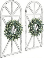 SwallowLiving Set of 2 Large Farmhouse Window Frame Wall Decor, 16x32 Inch by SwallowLiving