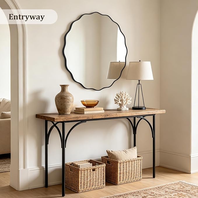 WallBeyond Round Wavy Mirror for Wall Decorative 36 inch, Modern Round Mirror - Image 4