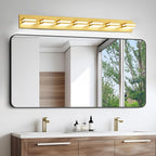IZORRO LED Modern Bathroom Lights Fixtures, Brushed Glod Acrylic Wall Lighting - Image 6