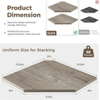 Corner Shelves 4-Pack for Bathroom & Kitchen, Space-Saving Floating Corner Wall - Image 5