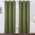 LEMOMO Blackout Curtains 38 x 84 inch/Olive Green Curtains Set of 2 by Lemomo