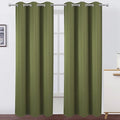 LEMOMO Olive Green Thermal Blackout Curtains/42 x 84 Inch/Set of 2 Panels Room by Lemomo