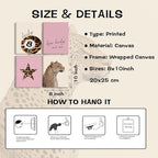 SEHSUVC Pink Lucky Leopard Wall Art Set of 4, Vintage Y2K Preppy Aesthetic - Image 3