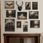 Vodefoad 10Pcs Halloween Wall Art Prints Dark and Moody Halloween Print Set - Image 5
