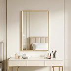 BOMINICA Brushed Gold Bathroom Mirror - Image 3