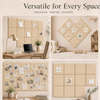 Large Cork Boards for Walls – 36" x 24" Self Adhesive Felt Wall Tiles - Image 6
