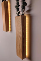 Artificial Eucalyptus with LED Lights Wall Planters Rustic Wall Decor with - Image 4