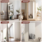 Kosmonia 71x28 Frameless Full Length Silver Coating Mirror w/Distortion Free - Image 9