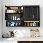 VANIRROR Black Wall Cabinet 23x29 inch - Image 2