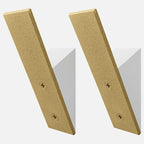 Homeforia Gold Wall Coat Hooks, High End White Wood & Gold Metal Wall Mounted by Homeforia