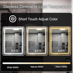 LED Bathroom Mirror, 20x28 in Vanity Mirrors - Image 4