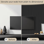 8-Pack 3D Slat Wall Panels — Soundproof Faux Wood Wall Panels - Image 3