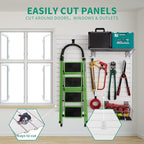 FRAYSCENT Slat Wall Paneling Garage Slat Wall Storage Systems Slatwall Panels - Image 5