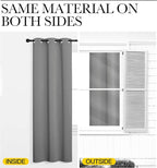 NICETOWN Silver Grey Room Separating Divider, Room Divider Curtain Screen - Image 5