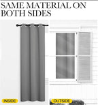 NICETOWN Silver Grey Blackout Curtain Panels - Image 6