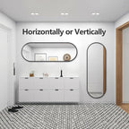 Oval Full Length Mirror, Ultra-Clear Explosion-Proof Dressing Mirror, Simple - Image 7