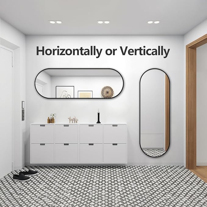 Oval Full Length Mirror, Ultra-Clear Explosion-Proof Dressing Mirror, Simple - Image 7