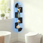 Corner Shelf Wall Mounted, 5 Tier Corner Bookshelf - Image 6