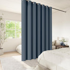 ChrisDowa Room Divider Curtain 108 Inches Long, Wide Blackout Sliding Door - Image 2