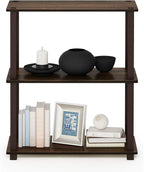 Furinno TURN-S-TUBE Storage Shelves, 3-Tier Book Shelf, Corner Shelf, Toolless - Image 4