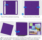 MaxGear Large Cork Board for Wall 36" x 24", Violet Bulletin Board, 6 Pack Felt - Image 4