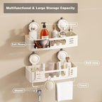 Voldra Shower Caddy Suction Cup, Shower Shelves - Image 7