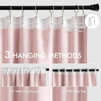 MIULEE Baby Pink Back Tab Blackout Curtains 96 Inch Long 2 Panels Set - Image 3