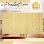 Juexica 1 Pcs Natural Bamboo Wall Panel - Image 2