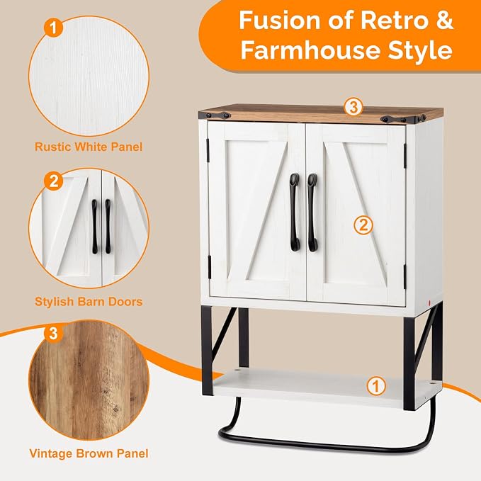 VINGLI Bathroom Wall Cabinet - Image 6