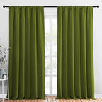 NICETOWN 2 Panels Blackout Curtains, Rod Pocket Thermal Insulated Drapess by NICETOWN