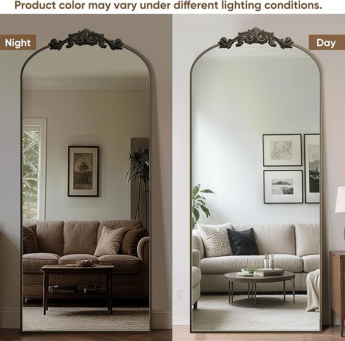 Antok Arched Full Length Mirror, Full Body Mirrors - Image 4