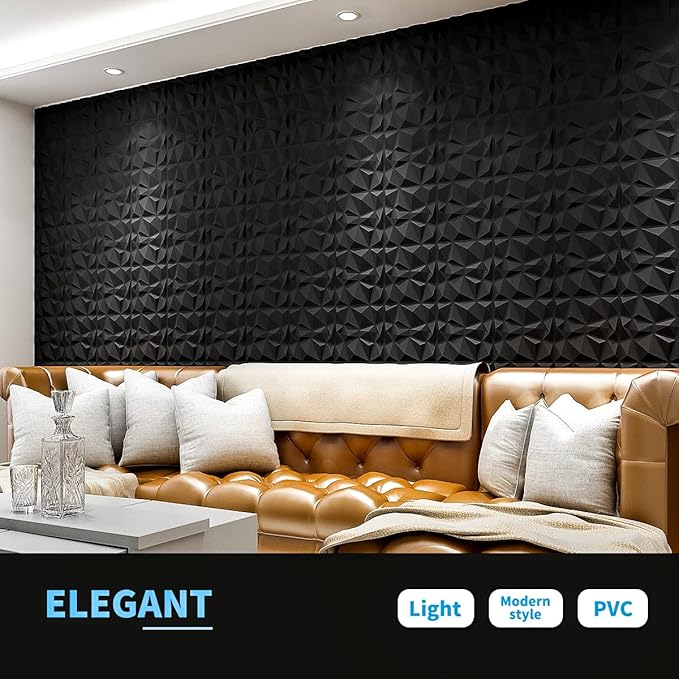 Art3d Decorative 3D Wall Panels in Diamond Design - Image 3
