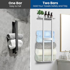 Bathroom Towel Storage Rack, Wall Mounted Bathroom Towel Rack, 30 inch Heavy - Image 6