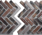 EverStone Herringbone Faux Brick Panel, 46 1/2"W x 25 1/4"H x 1"D, Farmhouse - Image 8