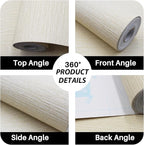 Thick Grasscloth Peel and Stick Wallpaper- 17.7"x 196" Textured Wall Paper - Image 4