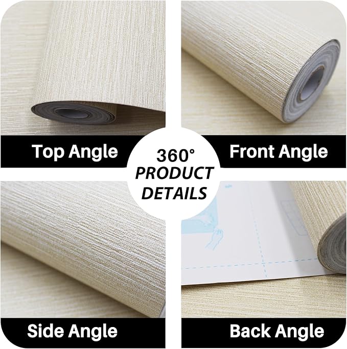 Premium Wall Paper Peel and Stick Modern 17.7" X 394"- Extra Thick, Durable & - Image 4