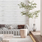 Abyssaly Wood Contact Paper White Gray 17.71" X 708.7" Self-Adhesive Removable - Image 4