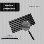 Wall!Supply 3D Soundproof Wall Panels – Acoustic Anthracite Finish – EPS Foam - Image 6