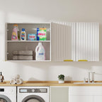 ChooChoo 4 Doors Wall Cabinet Laundry Room, Bathroom Wall Cabinet - Image 6