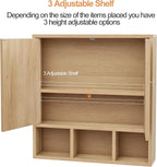 Bathroom Wall Cabinet, Wooden Medicine Cabinet - Image 3