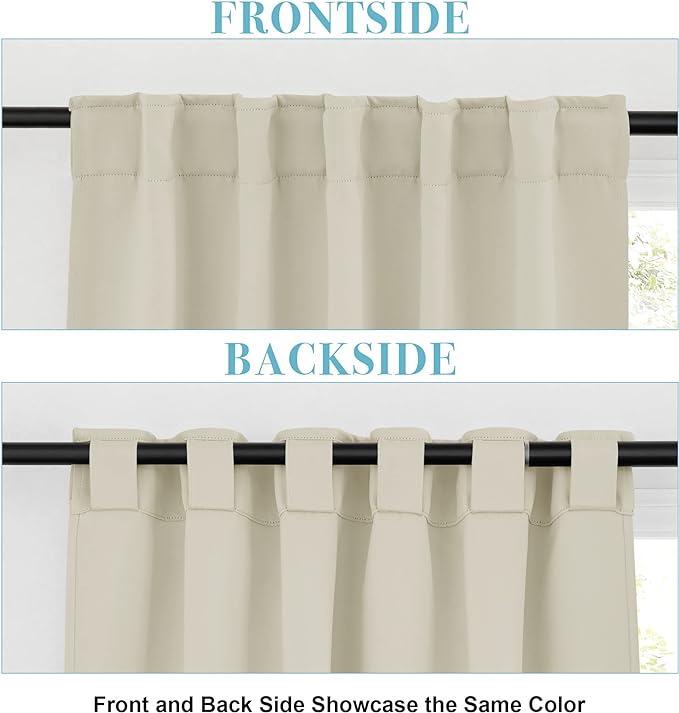 RYB HOME Blackout Curtains for Living Room, Privacy Thermal Insulating Window - Image 6