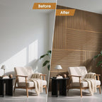Acoustic Wood Wall Panels 4 Pack 47.6" x 23.6", Sound Proof Wooden Paneling - Image 6