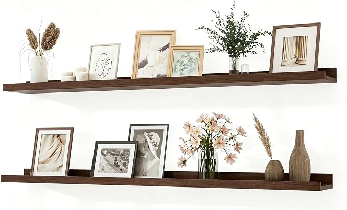 Floating Shelves for Wall Decor, Long Wall Mounted Storage Shelf for Bedroom by Unknown