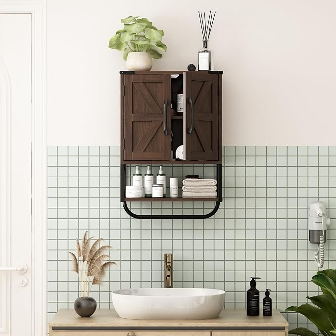 RUSTOWN Farmhouse Rustic Medicine Cabinet - Image 2