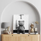DIHSIEG Motivational Canvas Wall Art Funny Bathroom Wall Art Floral Canvas - Image 6