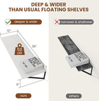 Heimlove White Deep Floating Shelves - Image 3