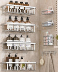 8 Pack Adhesive Rustproof Shower Shelves by Unknown