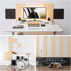 12 Pack Acoustic Panels with Self-Adhesive, Sound Panels High Density, - Image 4